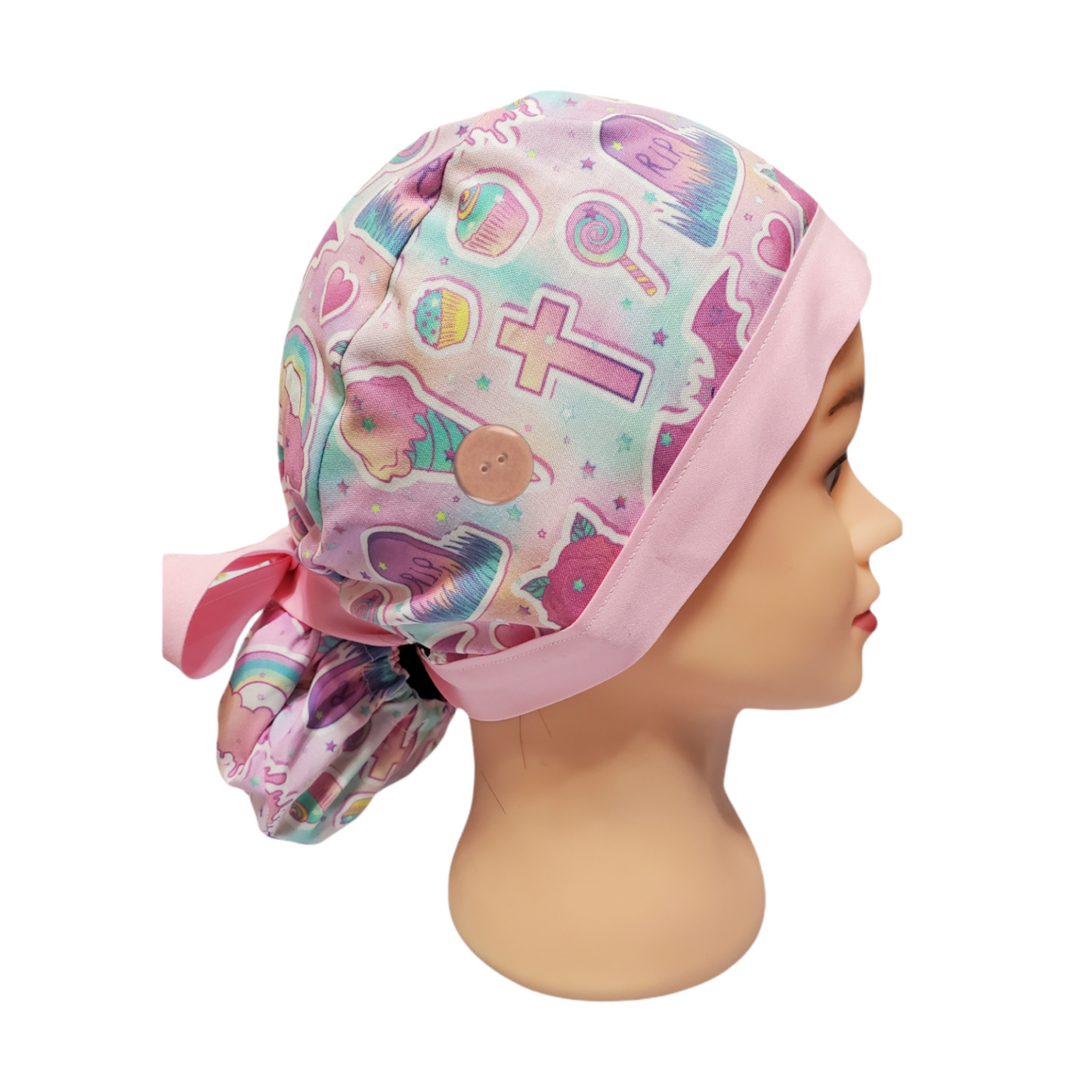 Pastel Kawaii Oh! Sin gorro quirúrgico