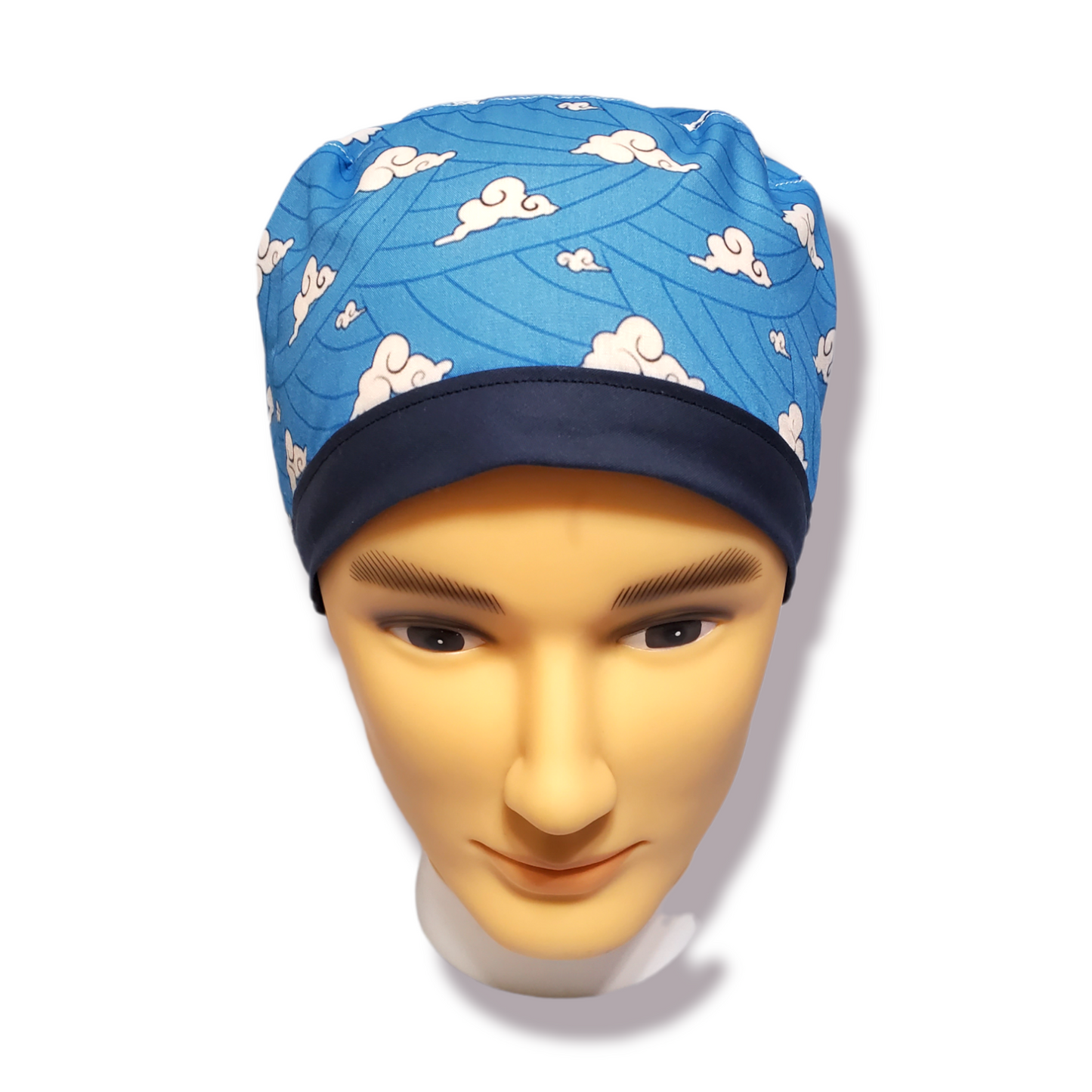 Gorro médico Color Band de pelo corto azul Sakonji