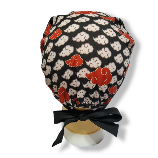 Color Banda Pelo Corto Nube Roja Y Blanca