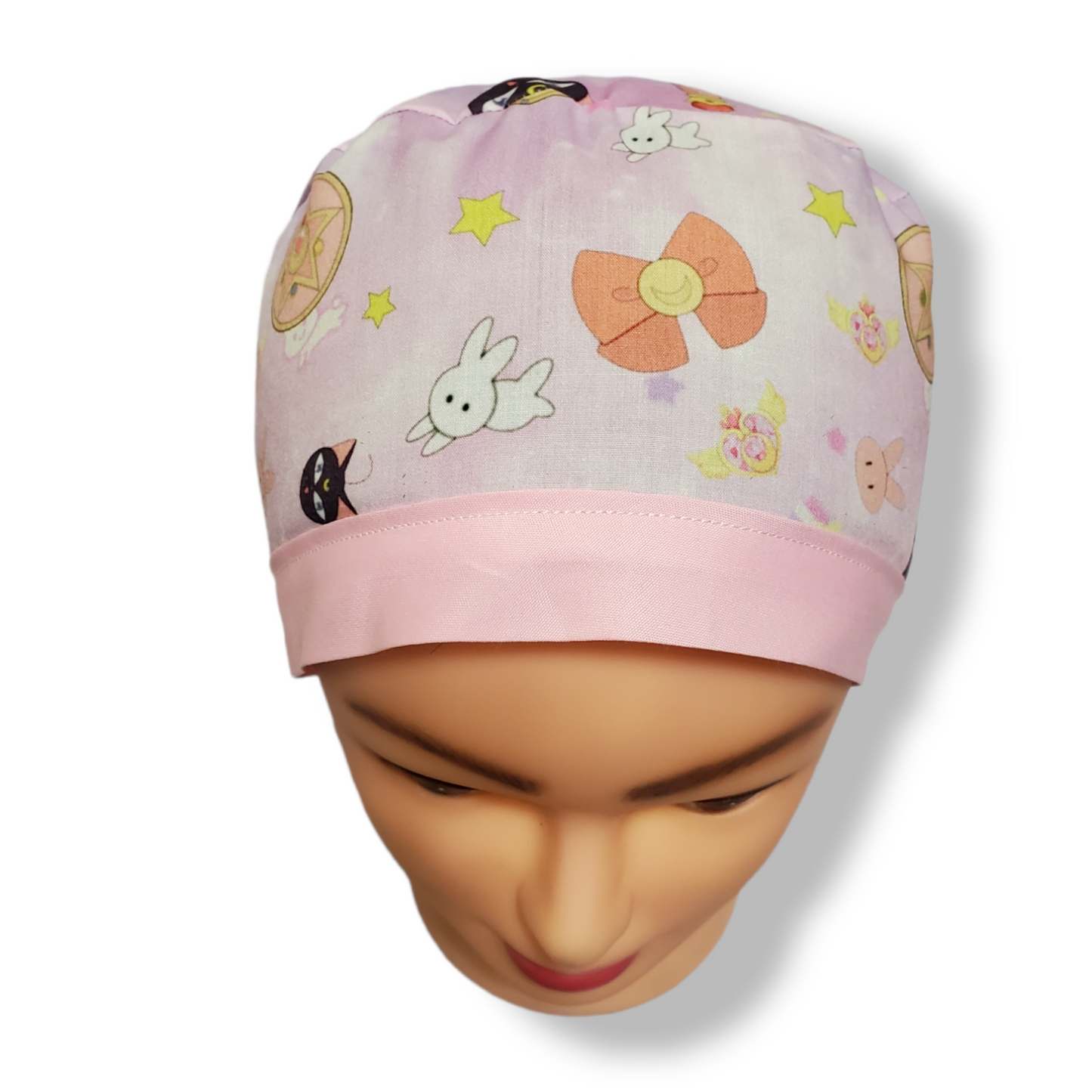 Gorro Médico Conejito, Lazos, Estrellas y Bolígrafo