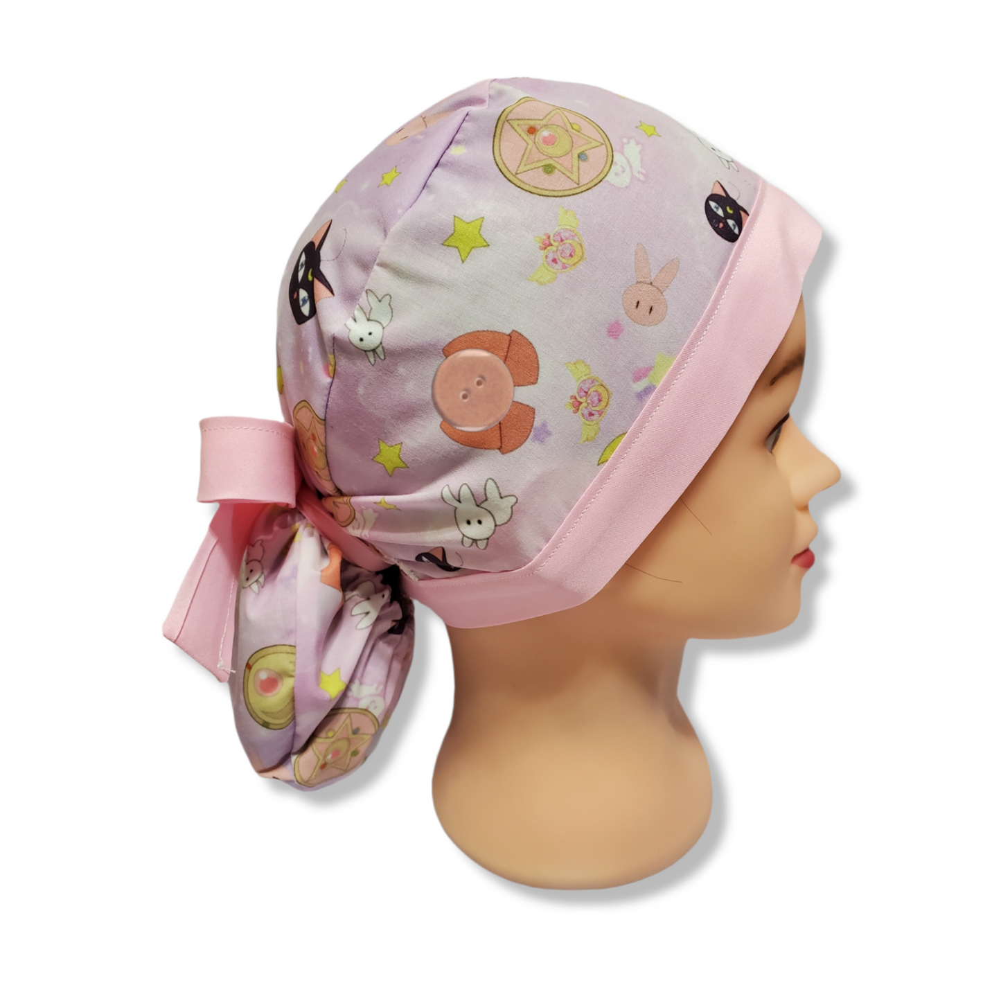 Gorro Médico Conejito, Lazos, Estrellas y Bolígrafo