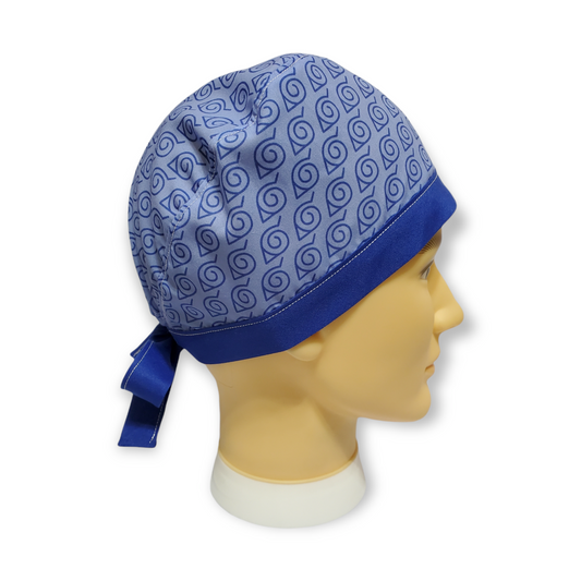 Color Banda Pelo Corto Azul Símbolo Ninja