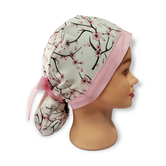 Gorro Médico Rosa Sakura Tree