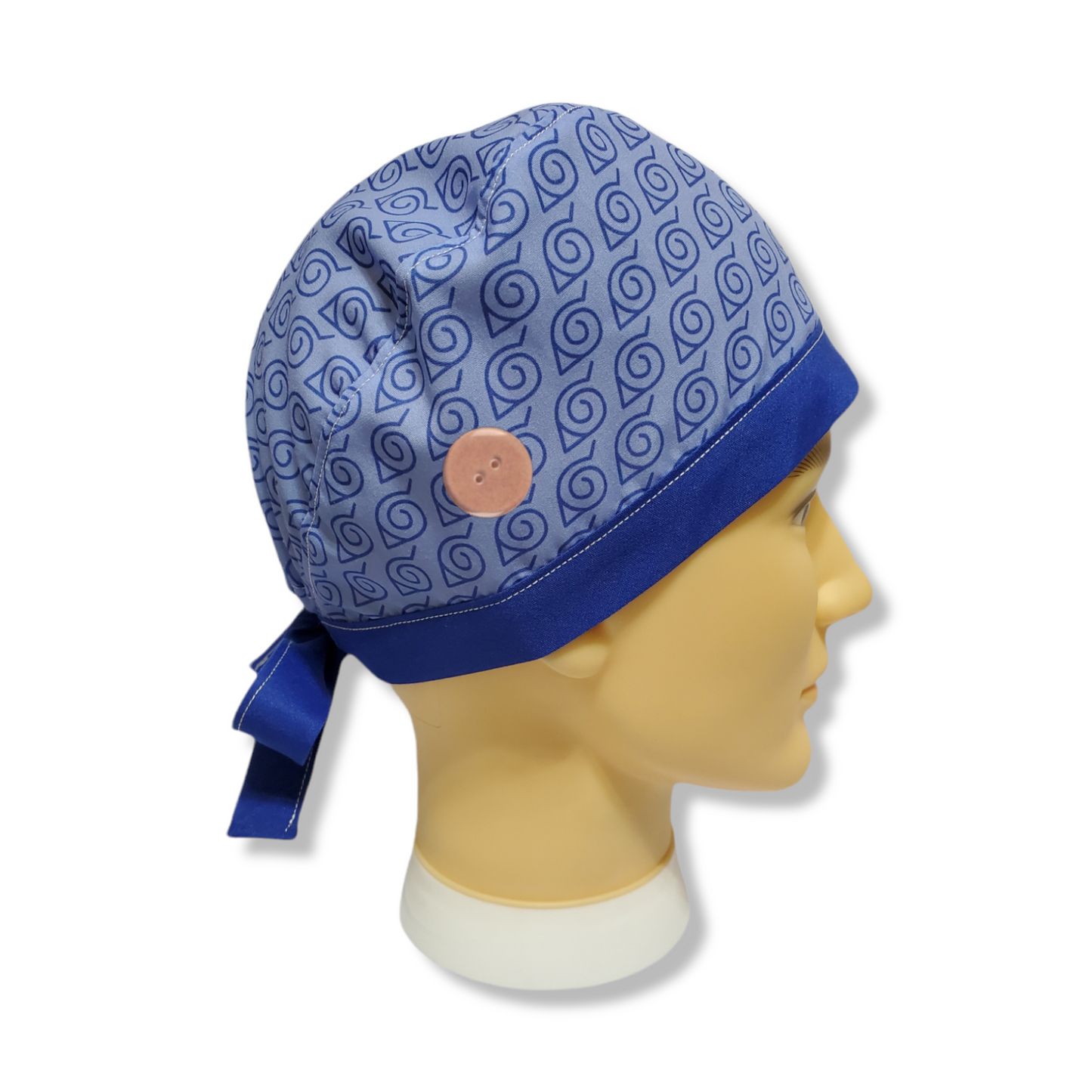 Color Banda Pelo Corto Azul Símbolo Ninja