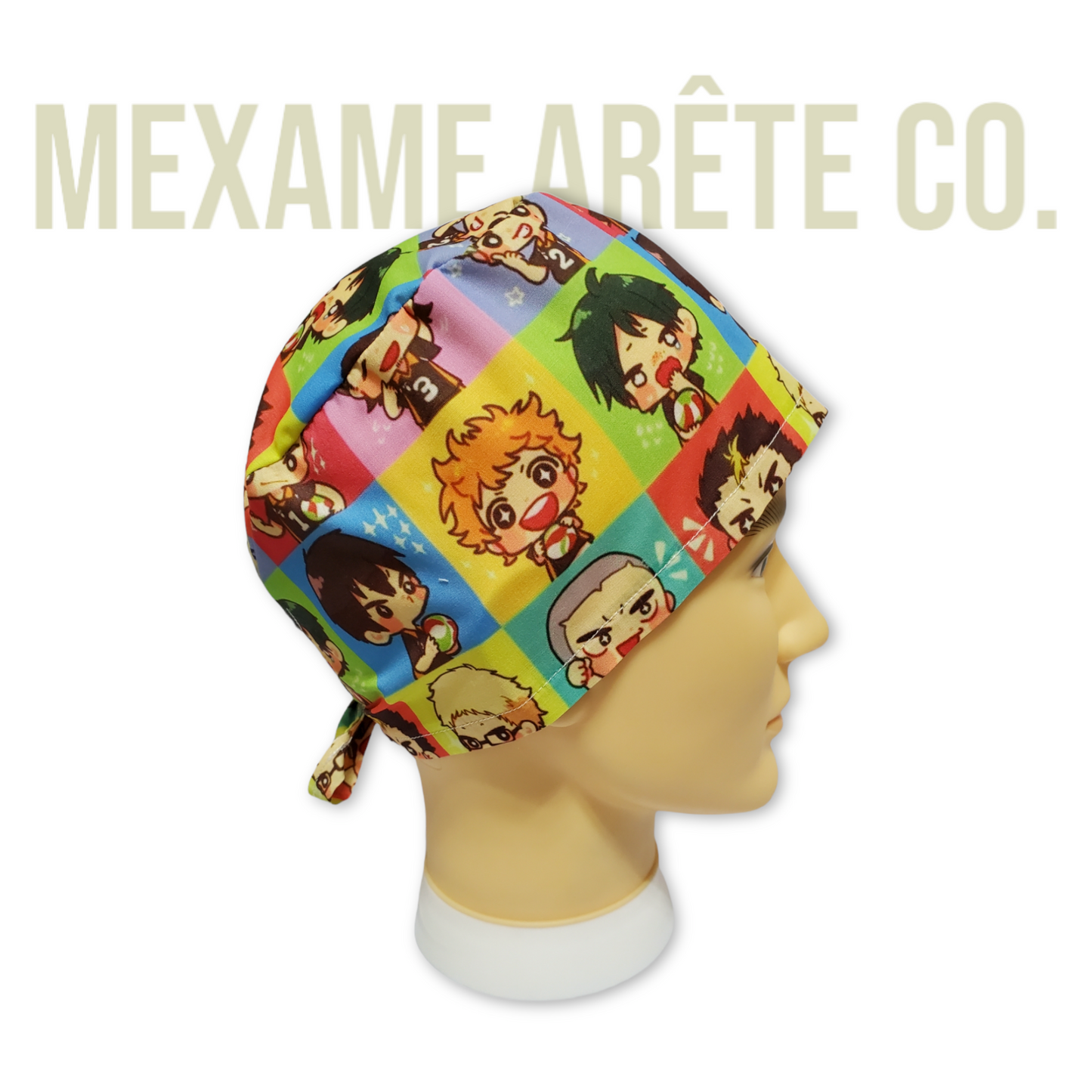 Gorro Médico Pelo Corto Colorful VolleyBall Guys