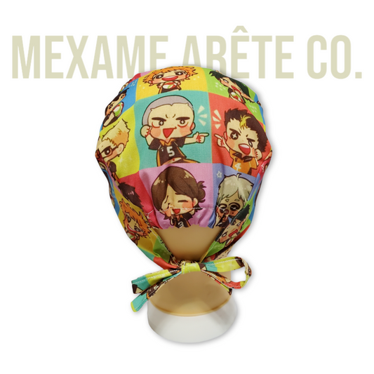 Gorro Médico Pelo Corto Colorful VolleyBall Guys