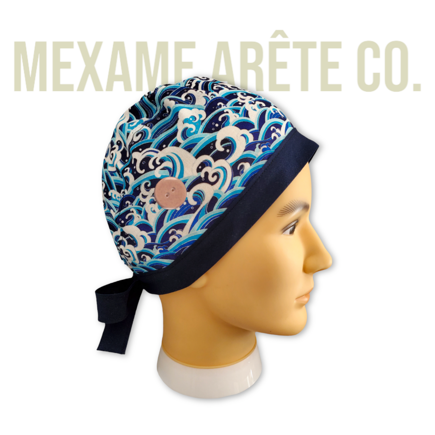 Color Band Pelo Corto Kimono Azul Marino