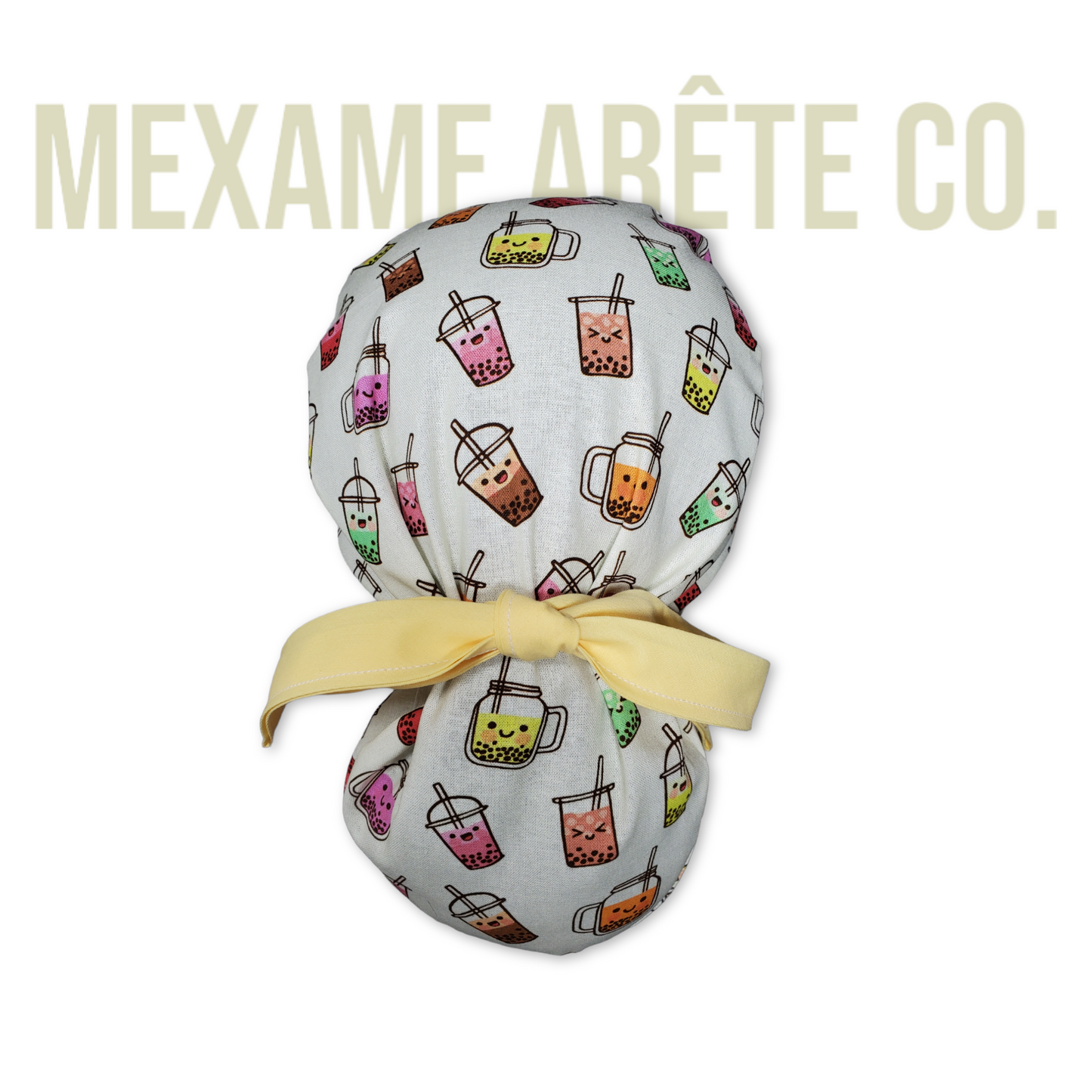 Scrub Cap Kawaii Boba Tea