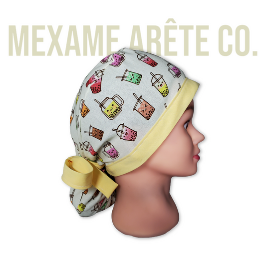 Gorro Médico Kawaii Boba Tea