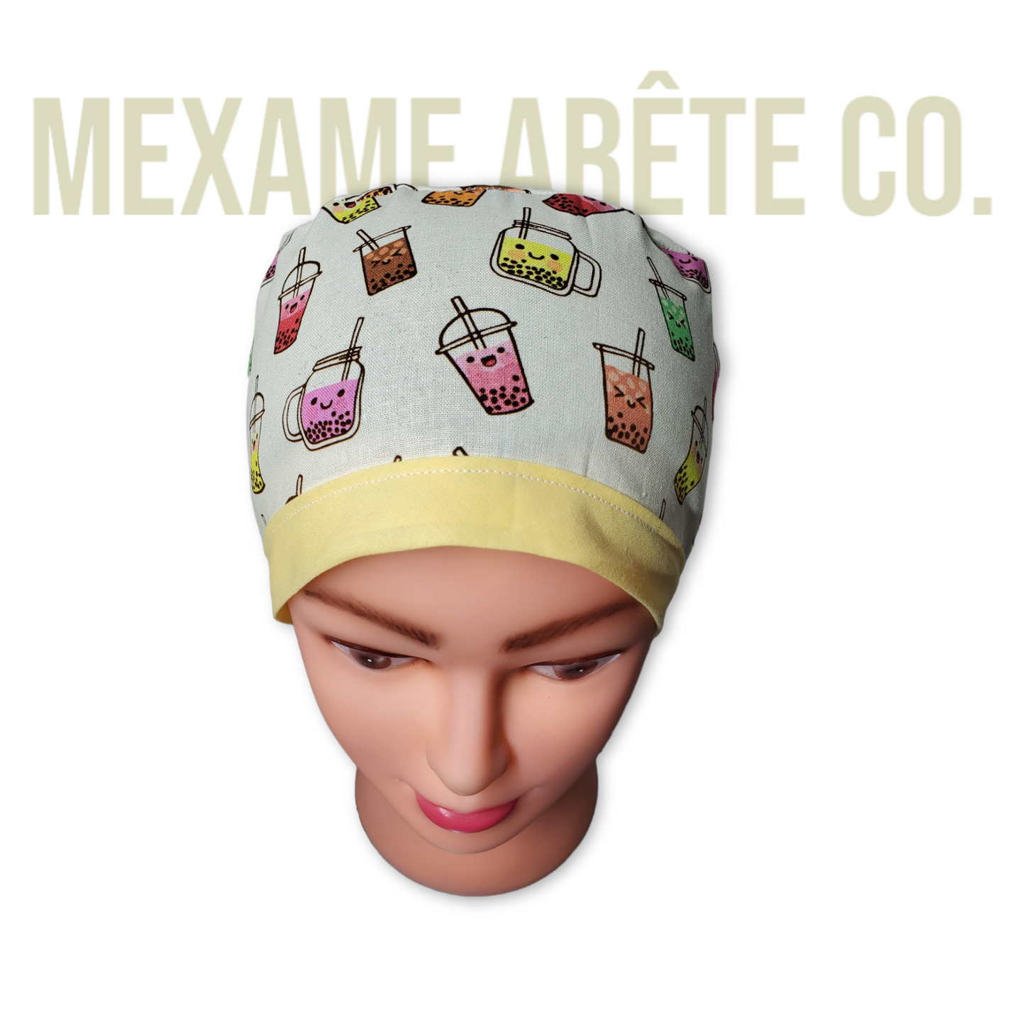 Scrub Cap Kawaii Boba Tea