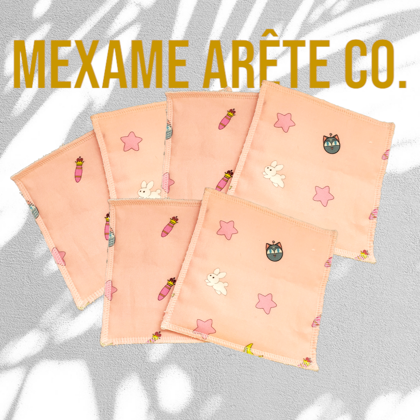 Toallitas Reutilizables Conejito Rosa Luna