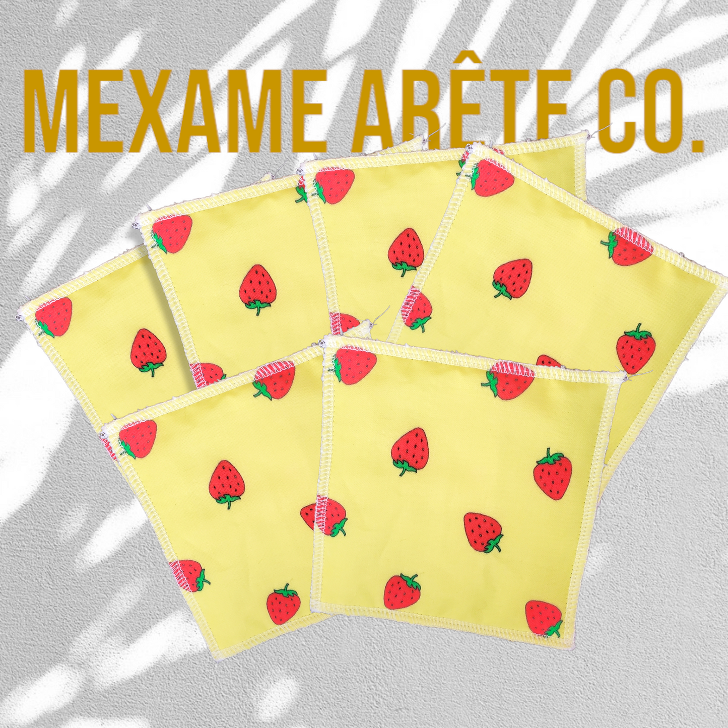 Toallitas Reutilizables Kawaii Fresa