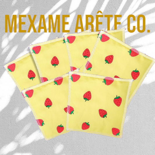 Toallitas Reutilizables Kawaii Fresa