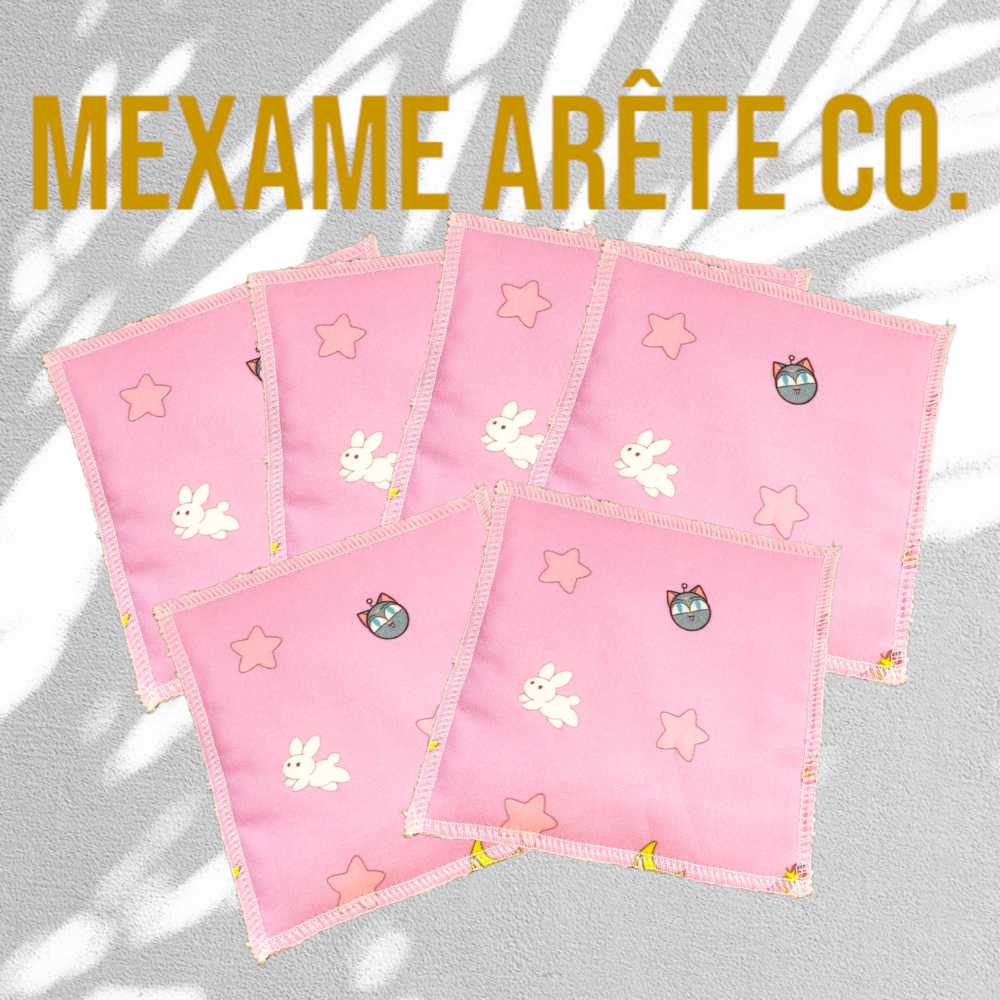 Toallitas Reutilizables Conejito Rosa Luna