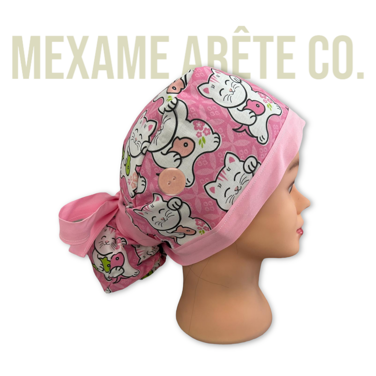 Gorro Médico Gato de la Suerte Japonés