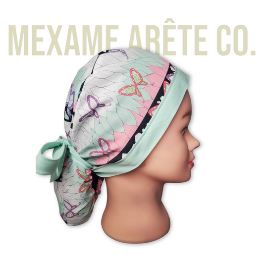 Gorro Médico Tradicional Kimono Mariposa Shinobu