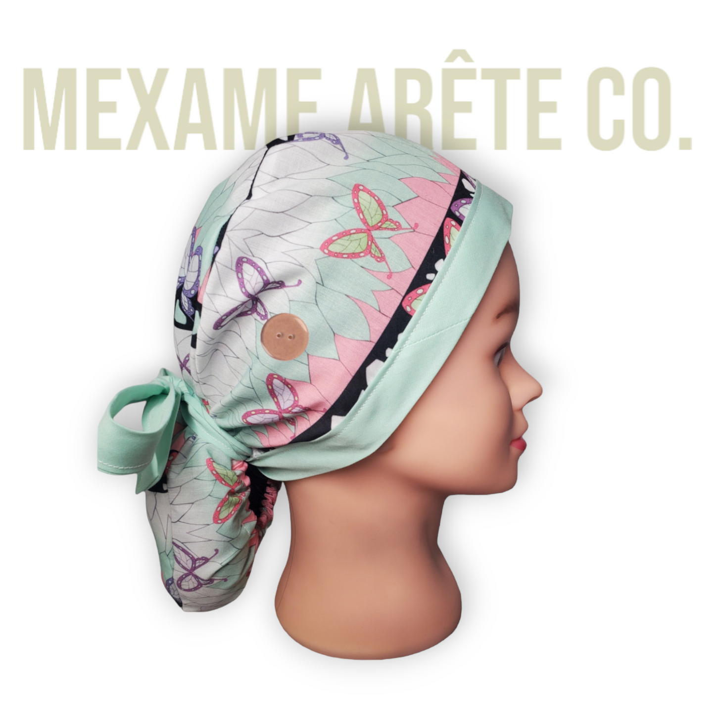 Gorro Médico Tradicional Kimono Mariposa Shinobu