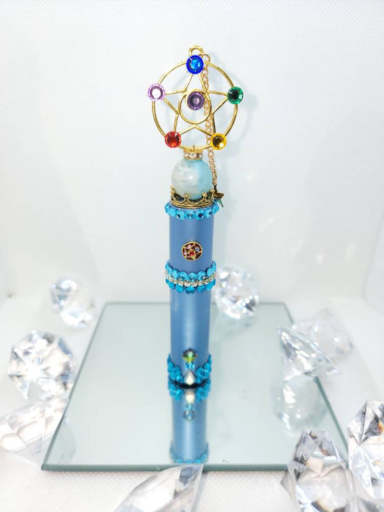 Botella de spray vacía Perfume Atomizador recargable Moon Wand