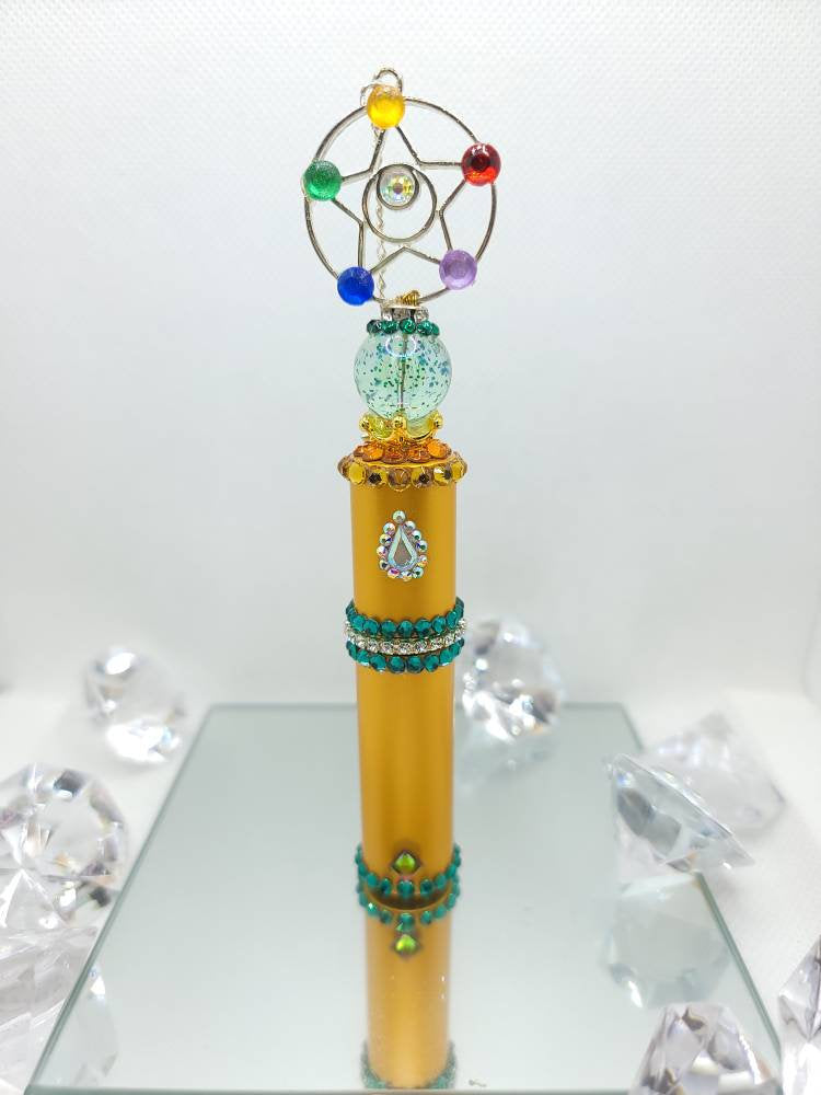 Botella de spray vacía Perfume Atomizador recargable Moon Wand