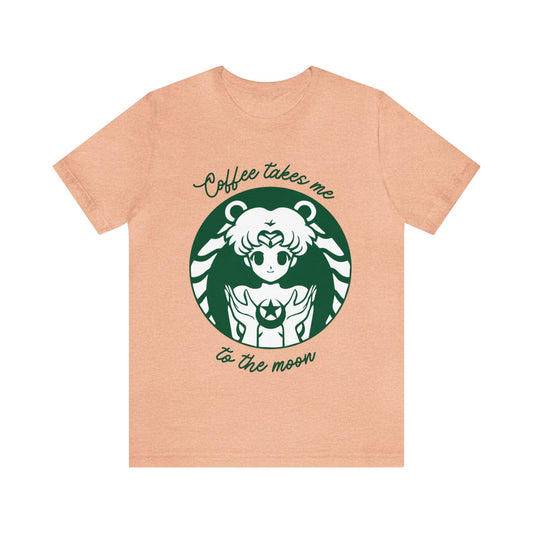 Unisex Jersey Short Sleeve Tee anime coffee moon sailor girl cosplay theme otaku t-shirts