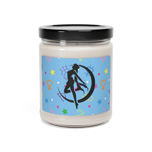 Sailor Symbols Planets Magical Girls Scented Soy Candle, Blue, anime, kawaii, cosplay, natural soy wax 9oz