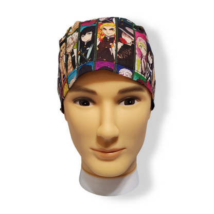 Short Hair Scrub Cap Kimono Punishers