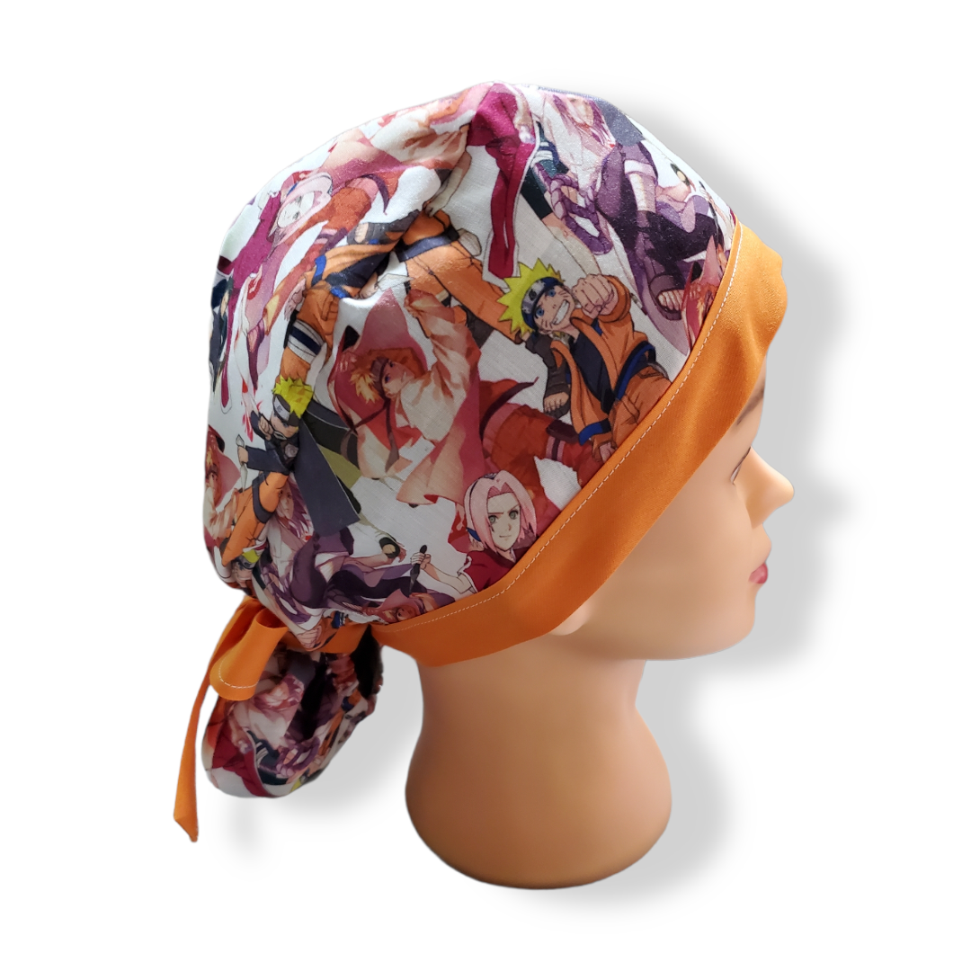 Scrub Cap Ninja Shippuden Pink/Orange