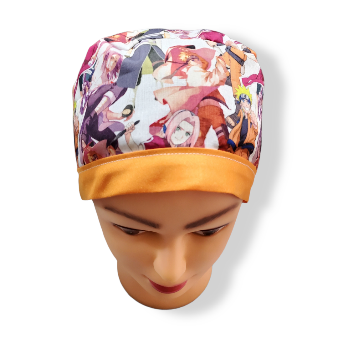 Scrub Cap Ninja Shippuden Pink/Orange