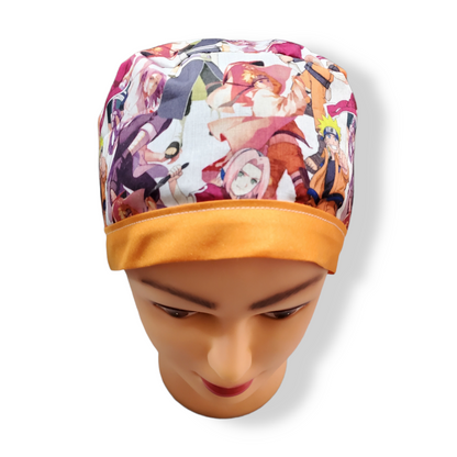 Scrub Cap Ninja Shippuden Pink/Orange