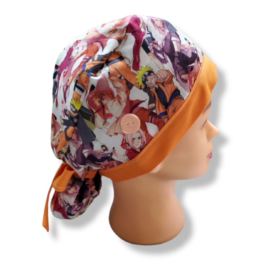 Scrub Cap Ninja Shippuden Pink/Orange