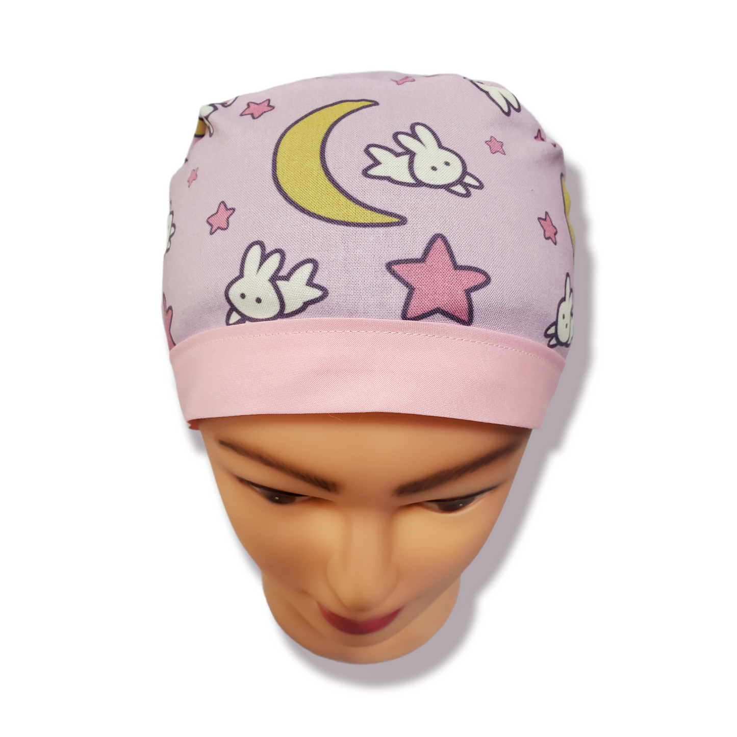 Scrub Cap Bunny, Moon and Stars